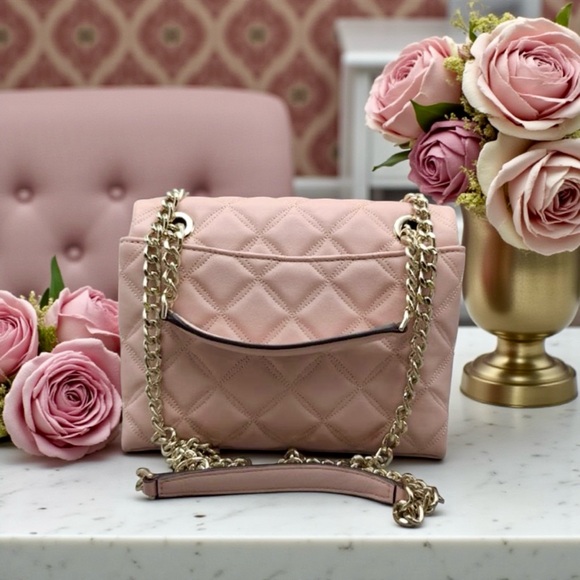 Kate Spade Natalia Flap Quilted Two Way in Rose Smoke - Picture 4 of 4